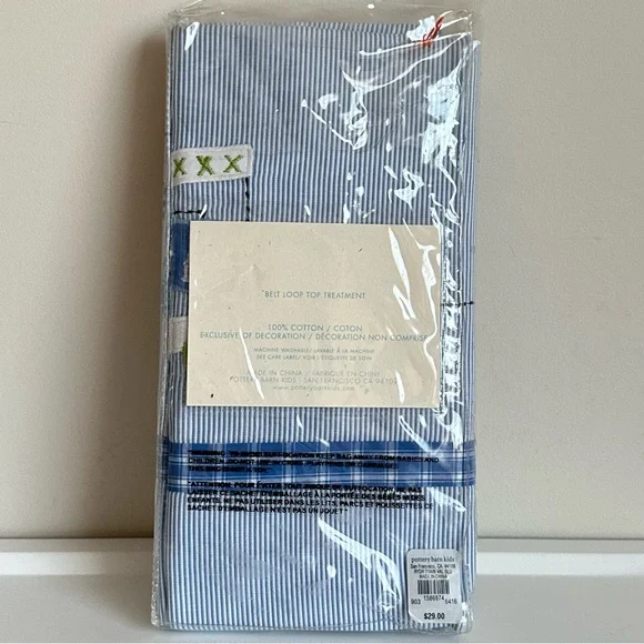 Pottery Barn Kids Ryder Train Valance Window Treatment - Picture 7 of 9